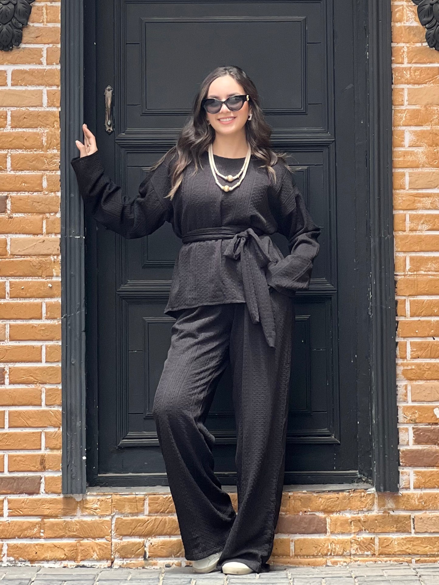The Urban Knitwear Set for Summer (Black)