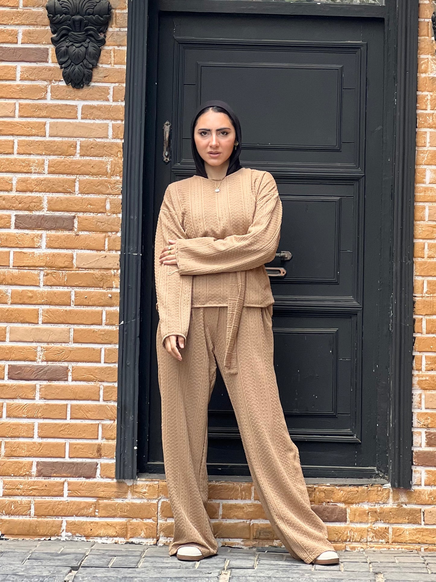 The Urban Knitwear set for Summer (Camel Beige)