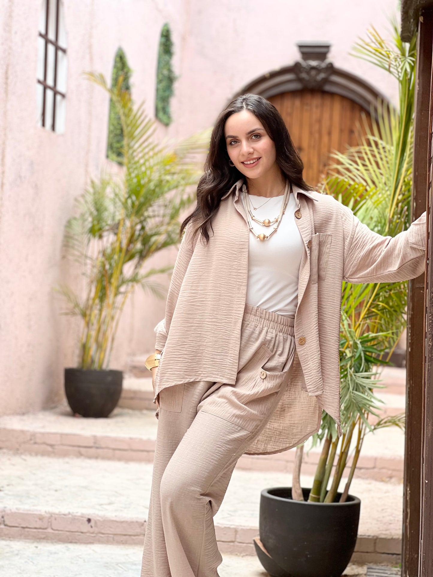 Fräulein linen set (Beige)