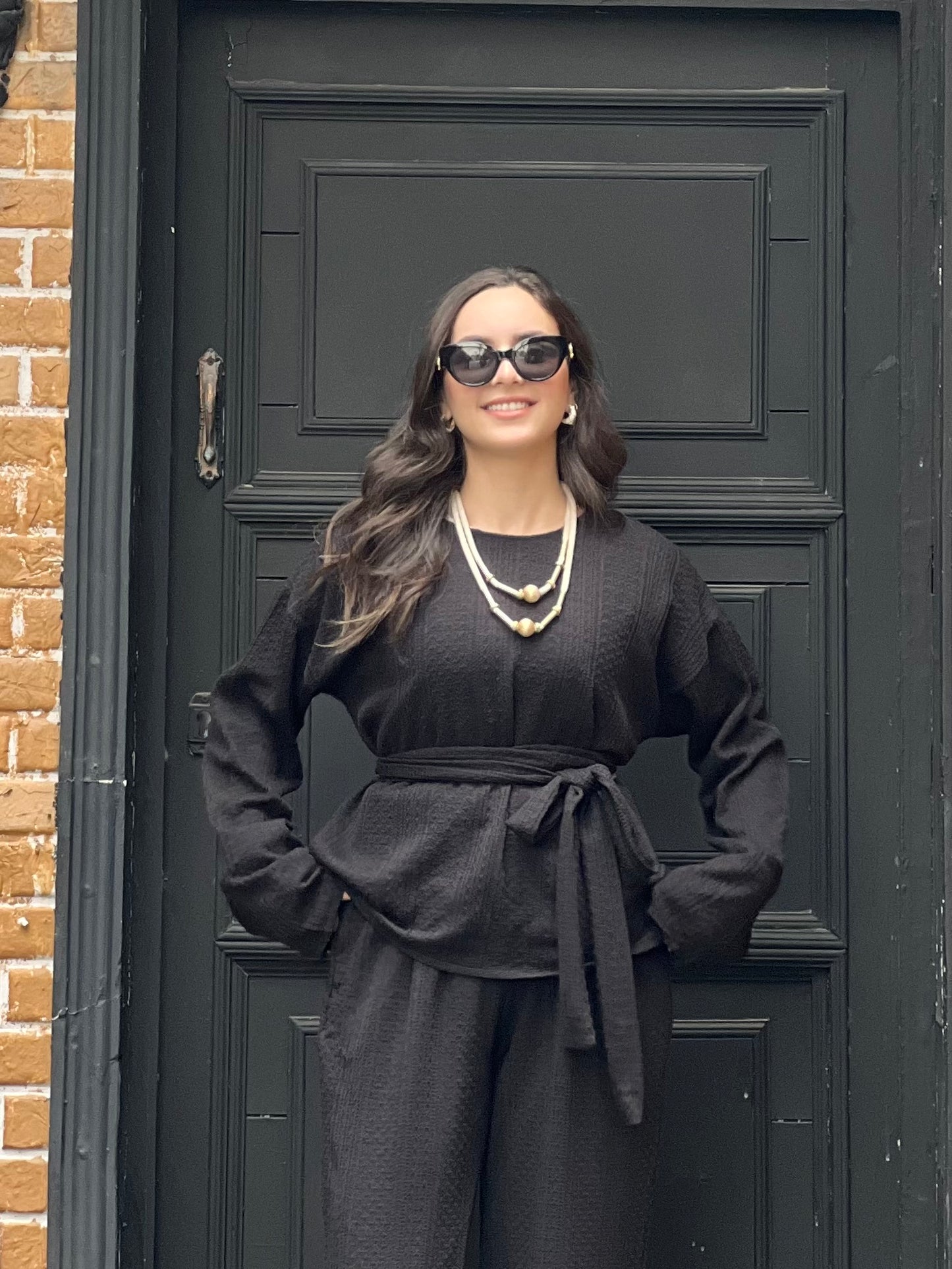 The Urban Knitwear Set for Summer (Black)