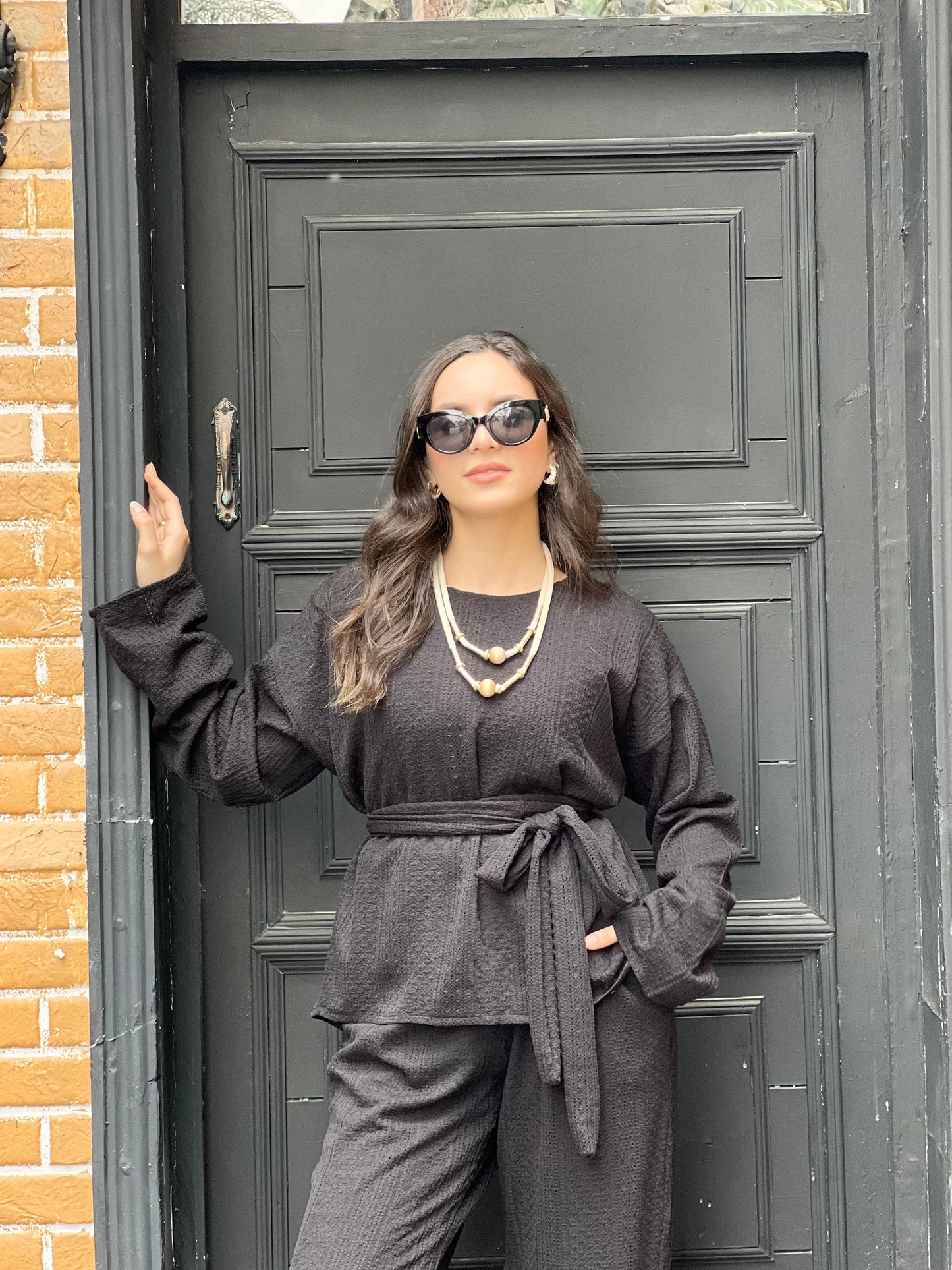 The Urban Knitwear Set for Summer (Black)