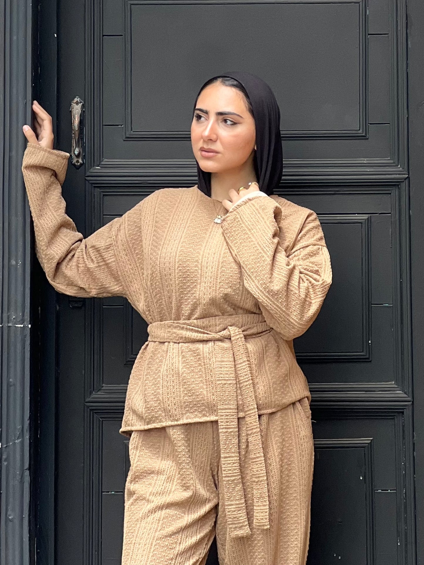 The Urban Knitwear set for Summer (Camel Beige)