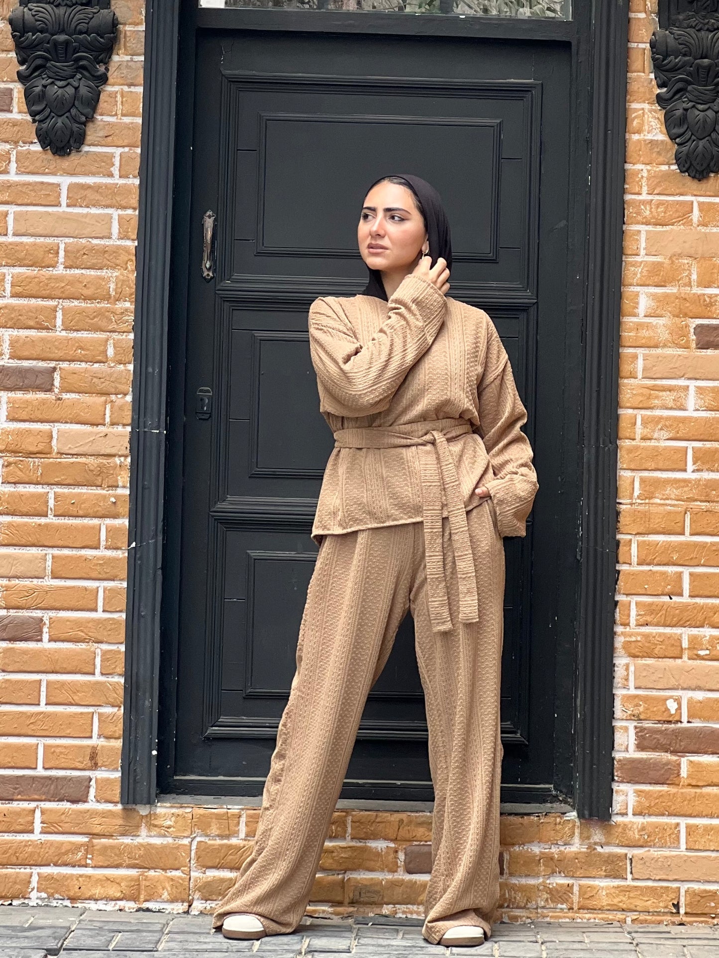 The Urban Knitwear set for Summer (Camel Beige)