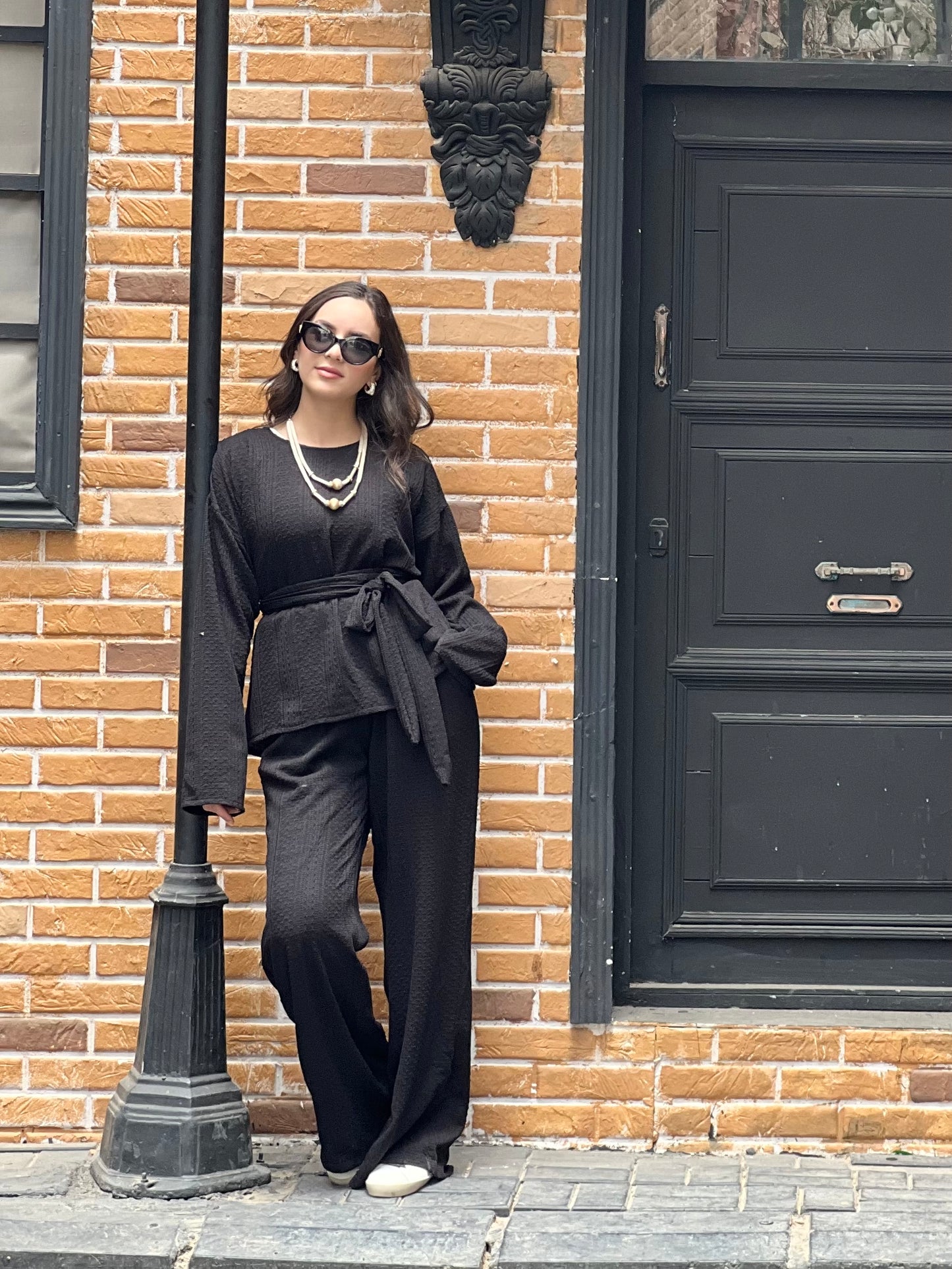 The Urban Knitwear Set for Summer (Black)