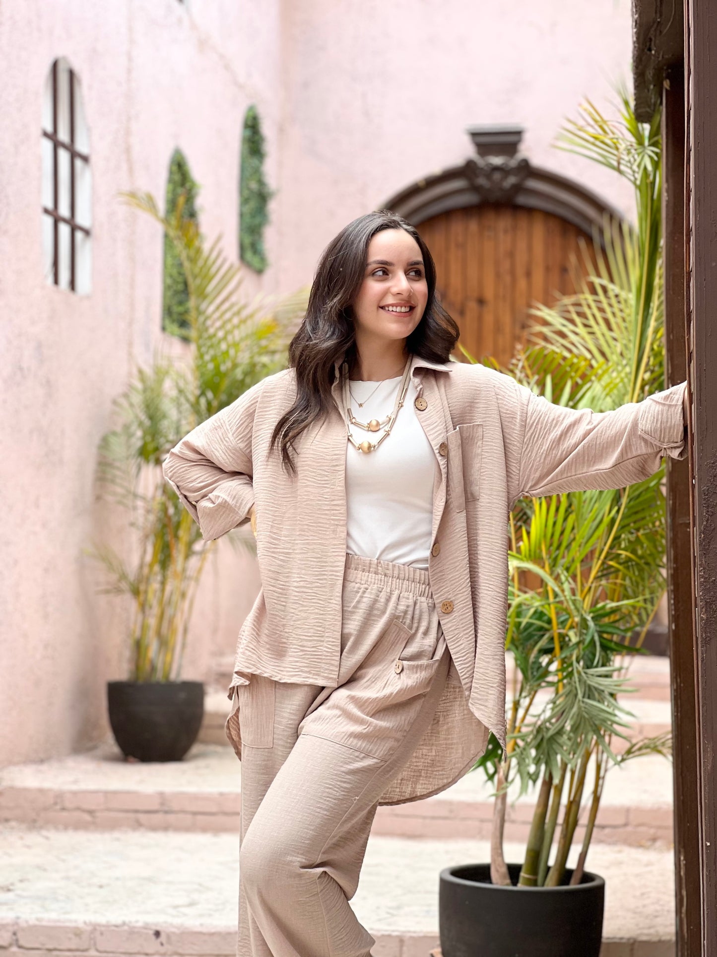 Fräulein linen set (Beige)