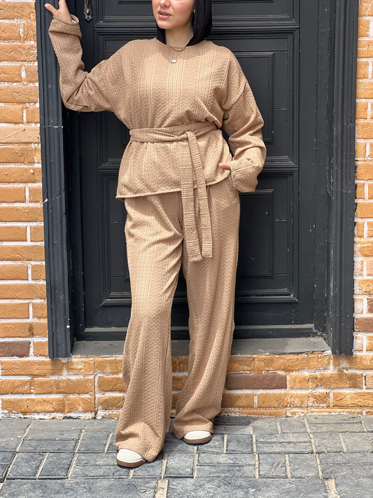 The Urban Knitwear set for Summer (Camel Beige)