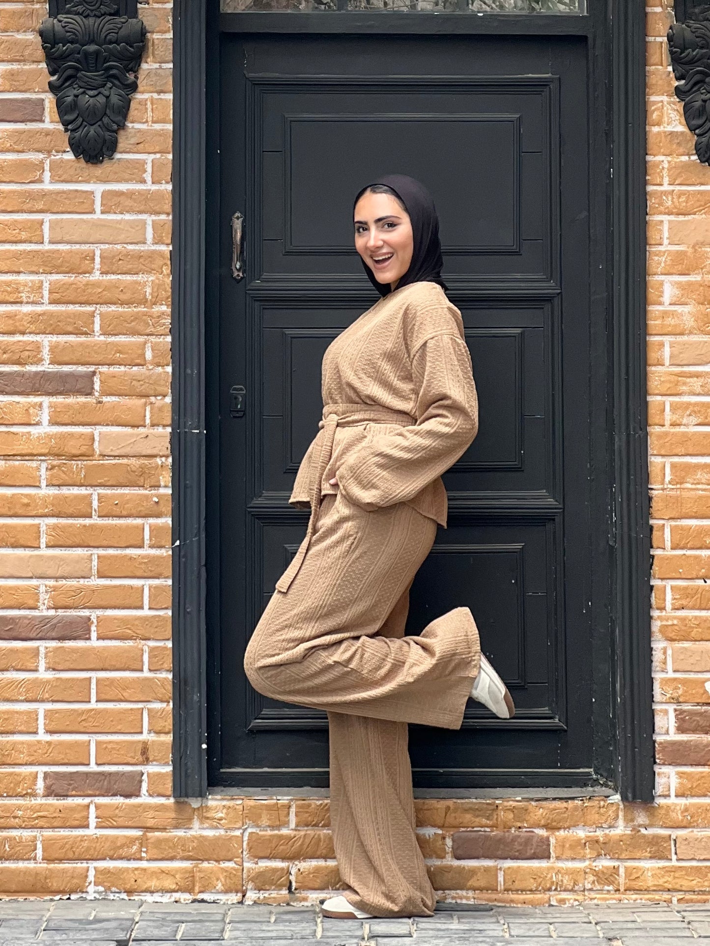 The Urban Knitwear set for Summer (Camel Beige)