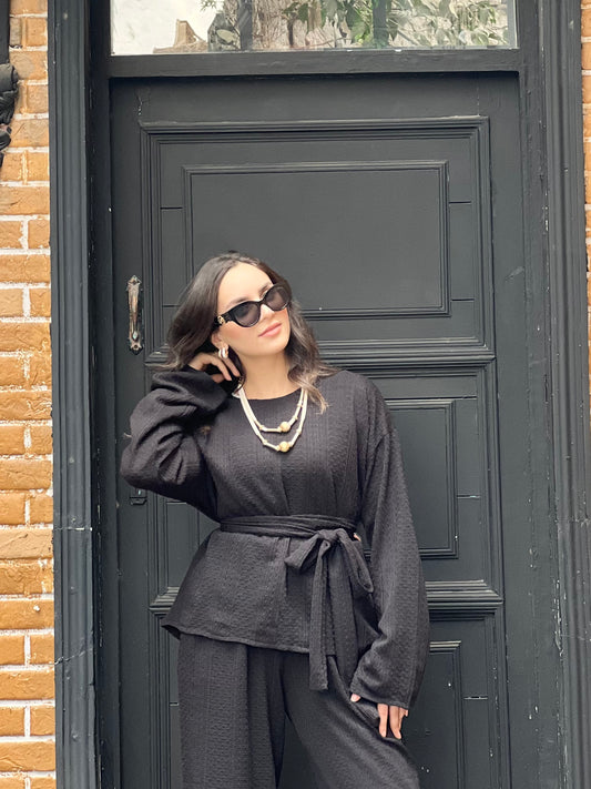 The Urban Knitwear Set for Summer (Black)