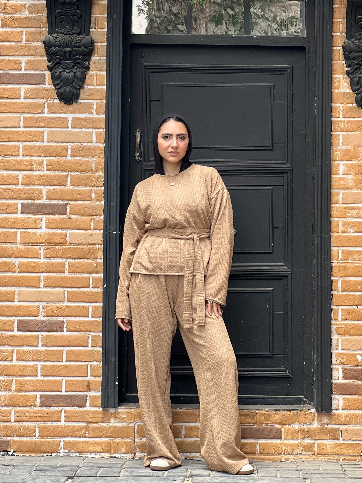 The Urban Knitwear set for Summer (Camel Beige)