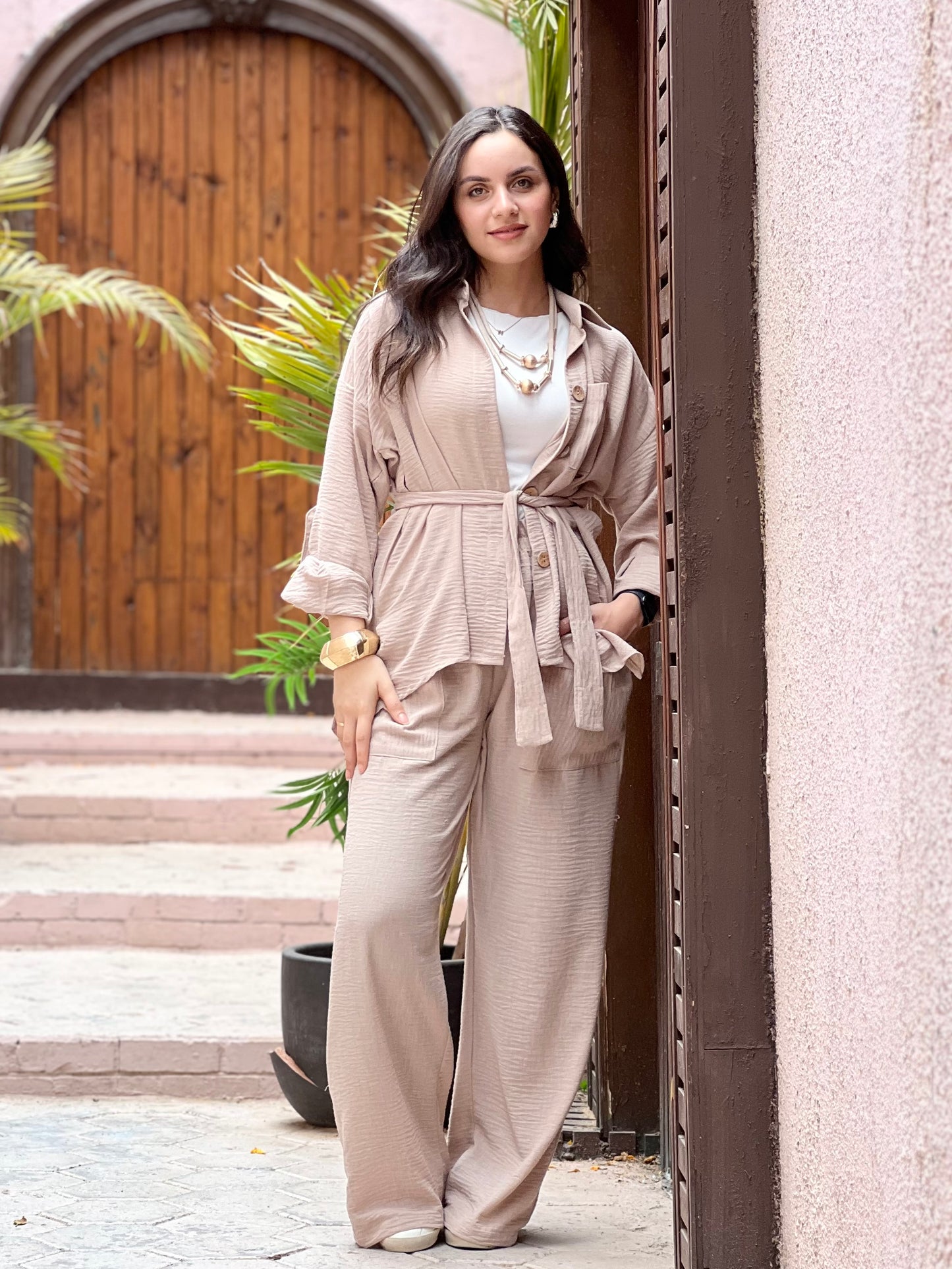 Fräulein linen set (Beige)