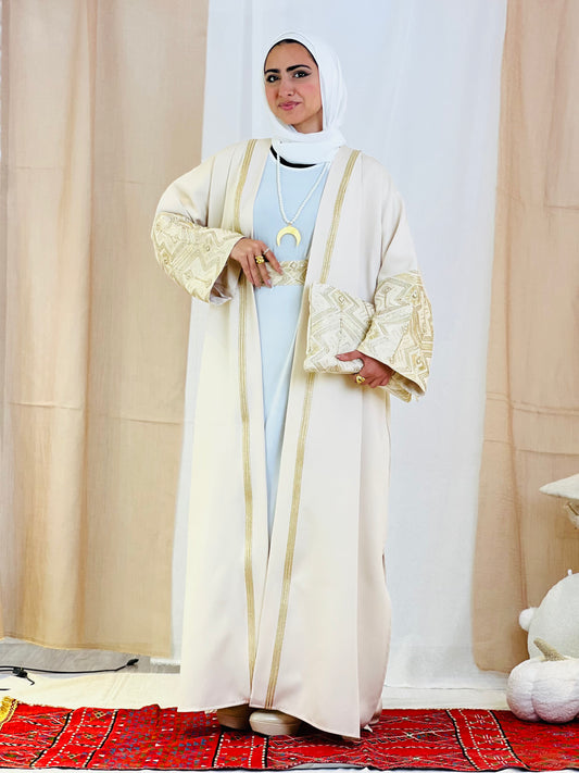 El Tarek Collection (Beige Gold kaftan)