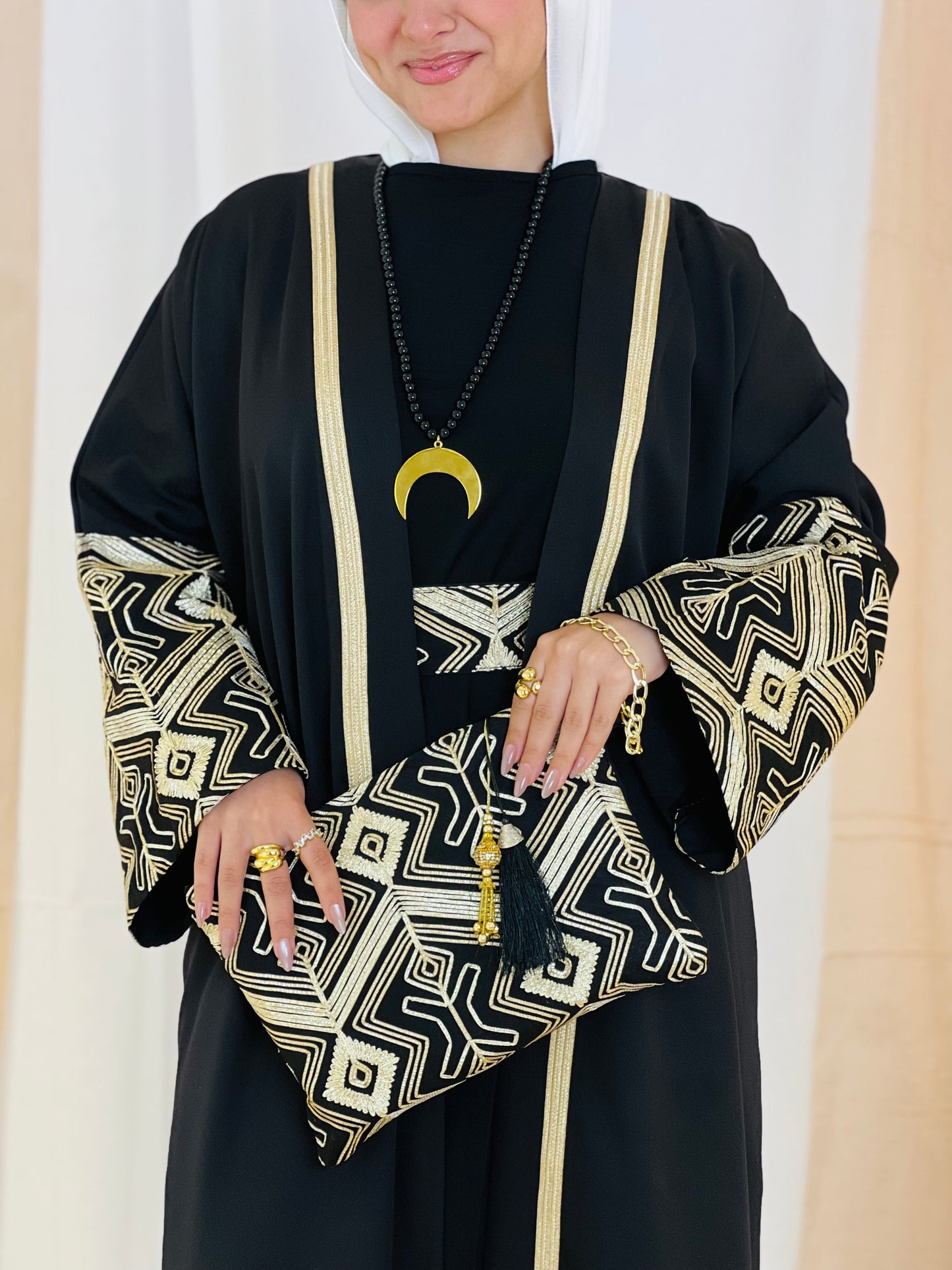 El Tarek Collection (Black Gold kaftan)