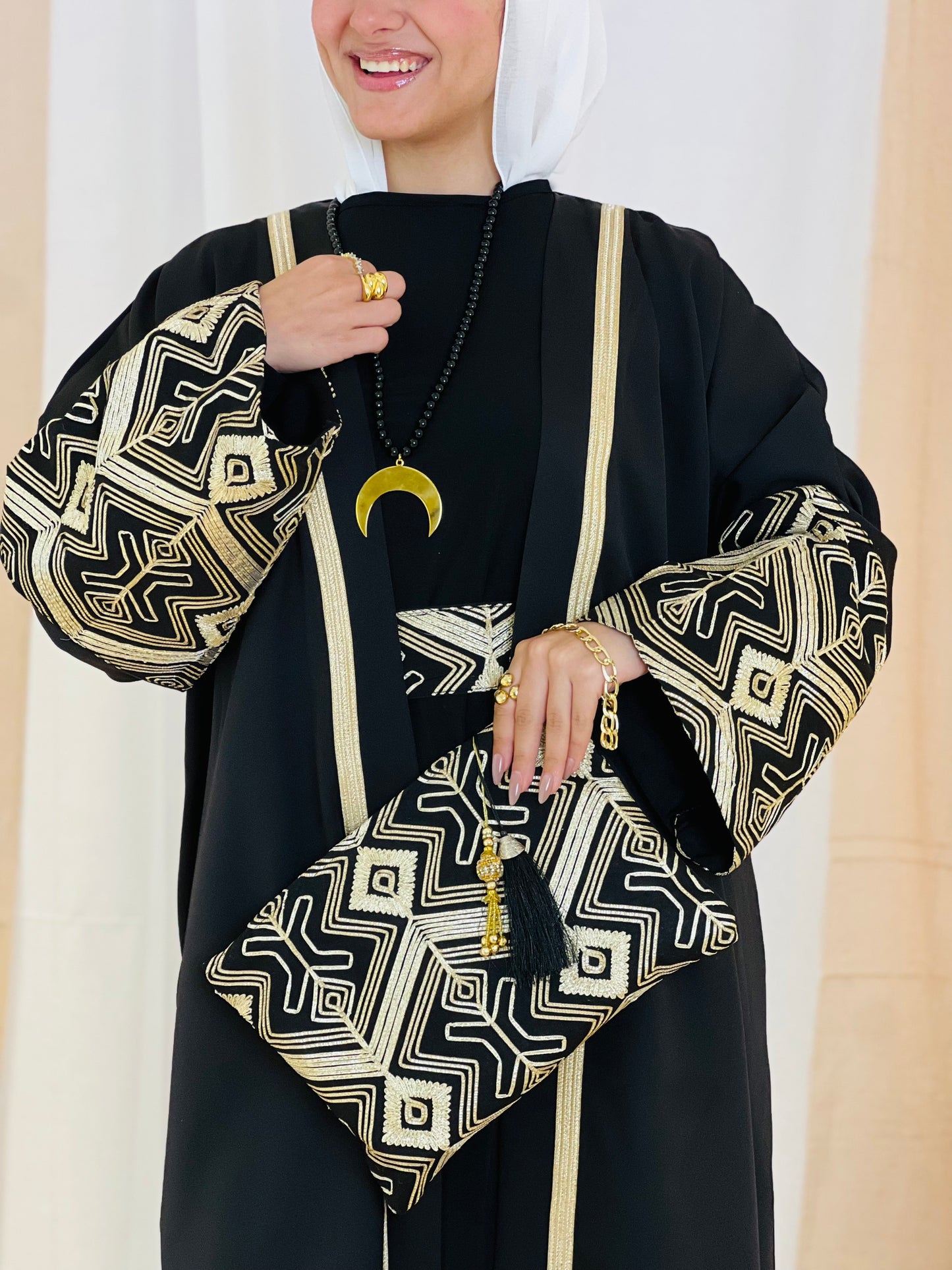 El Tarek Collection (Black Gold kaftan)