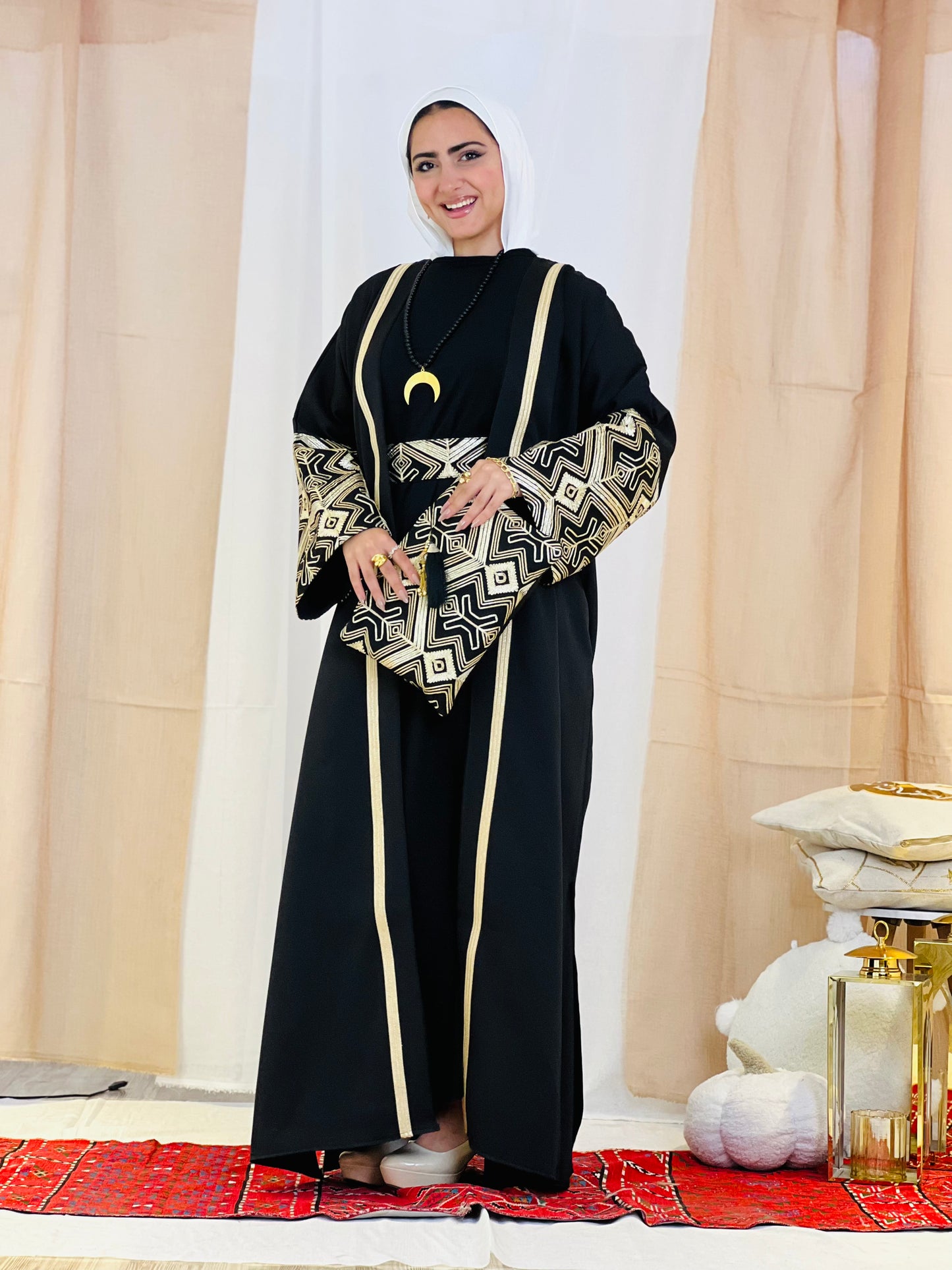 El Tarek Collection (Black Gold kaftan)