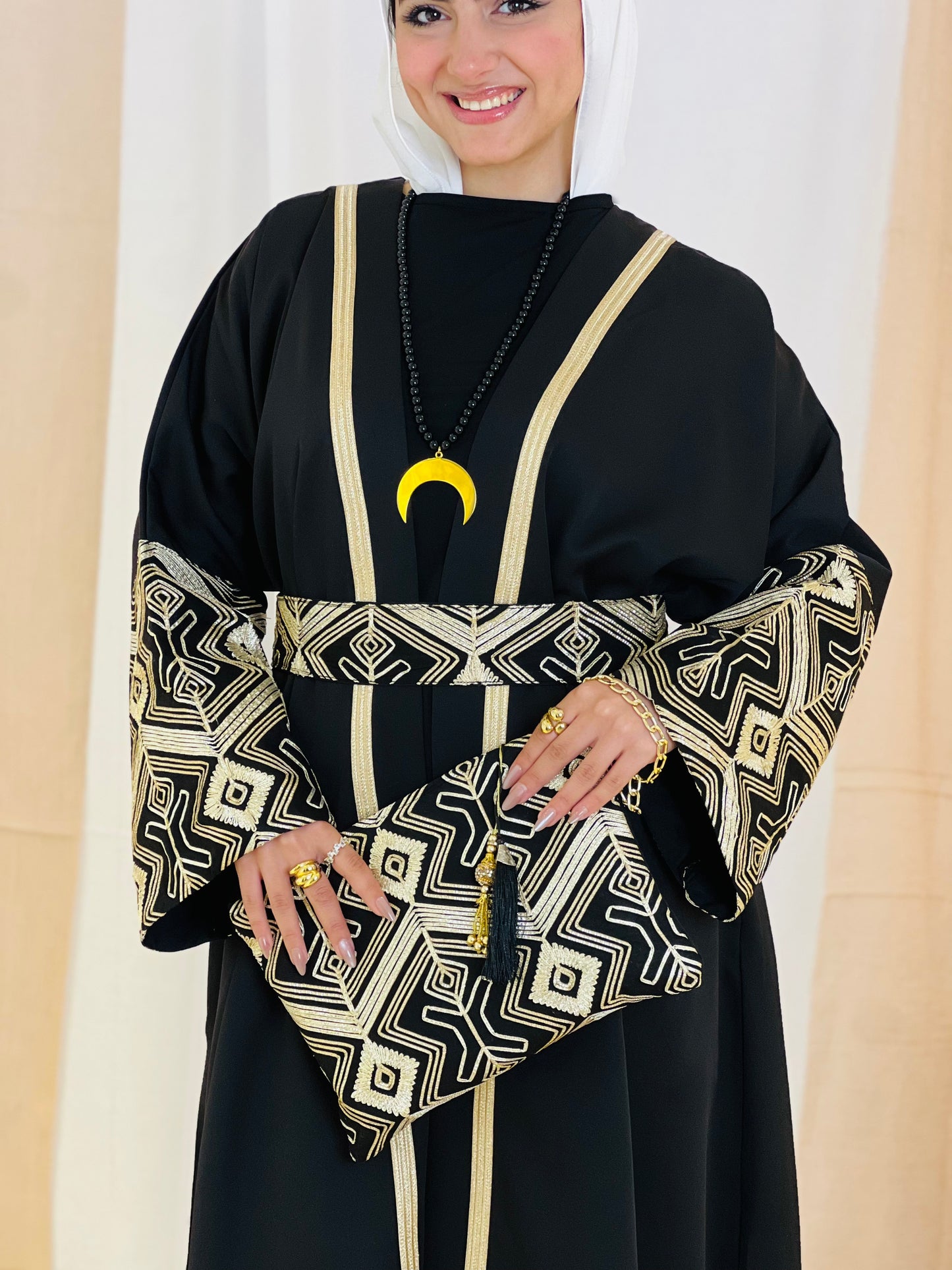 El Tarek Collection (Black Gold kaftan)