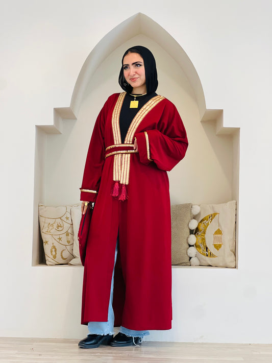 Maroon Coins Kaftan