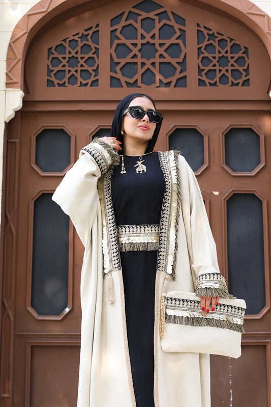 Torath Beige Kaftan