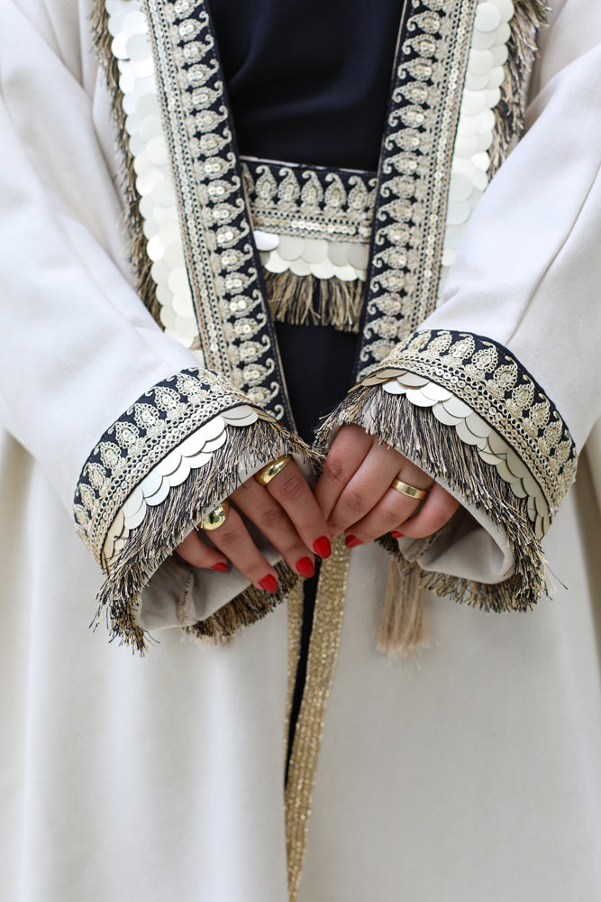 Torath Beige Kaftan