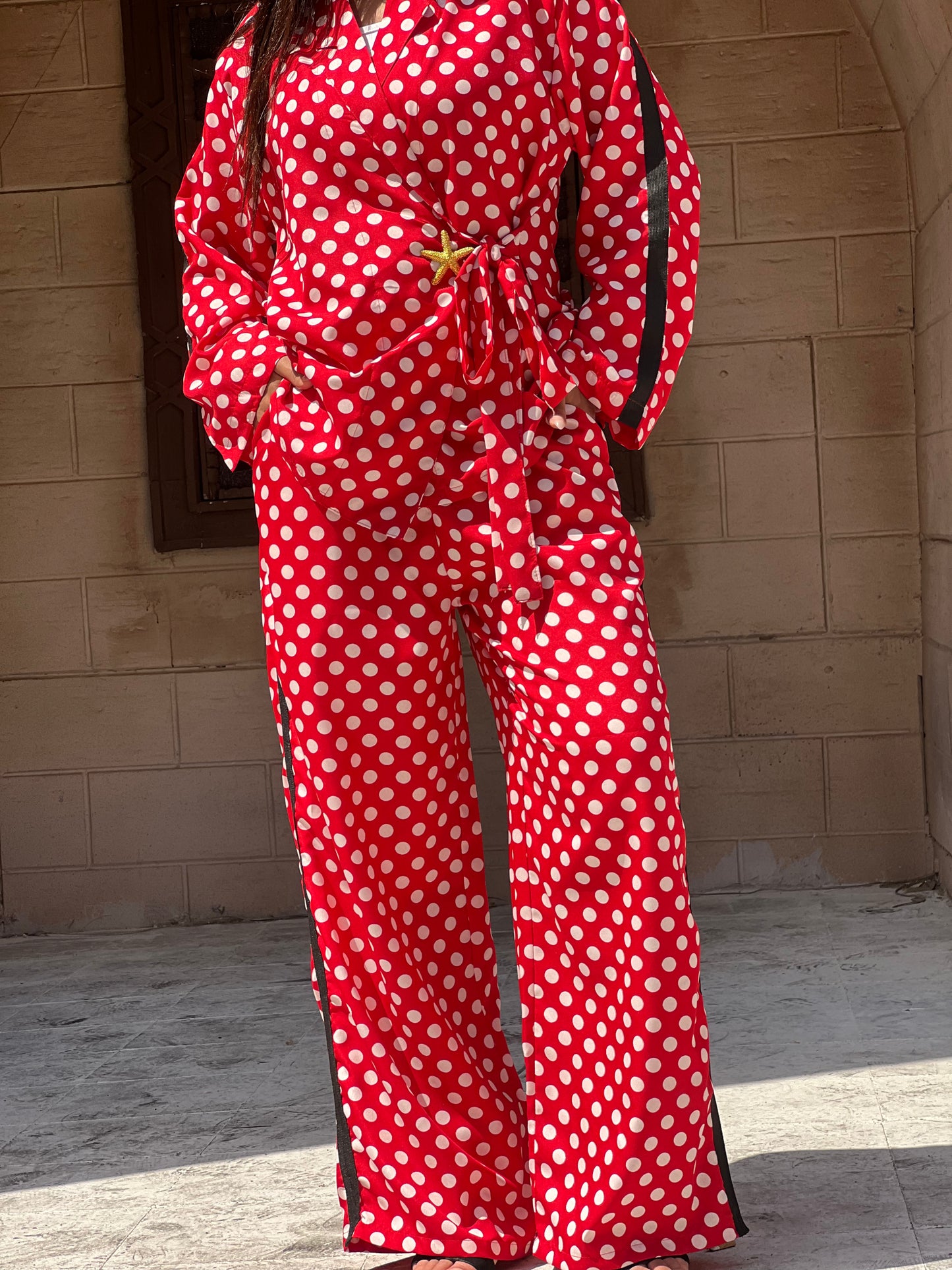 Polka Dots Set in Red
