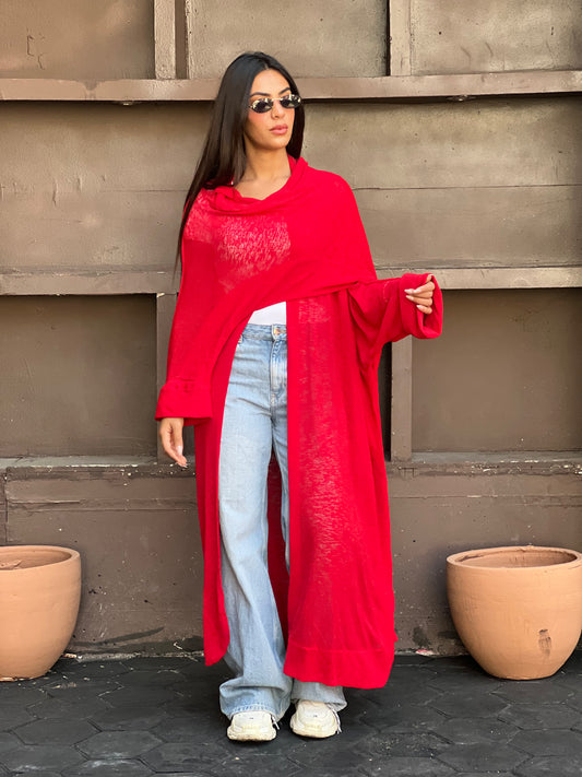 The Many Ways Cardigan in Red