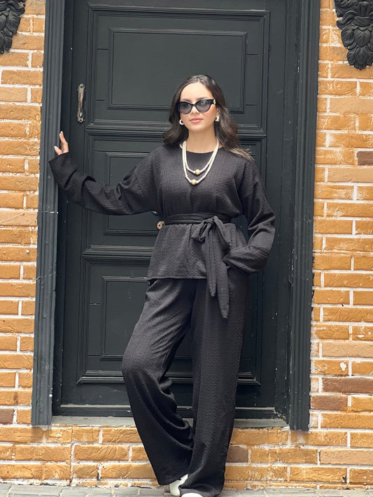 The Urban Knitwear Set for Summer (Black)