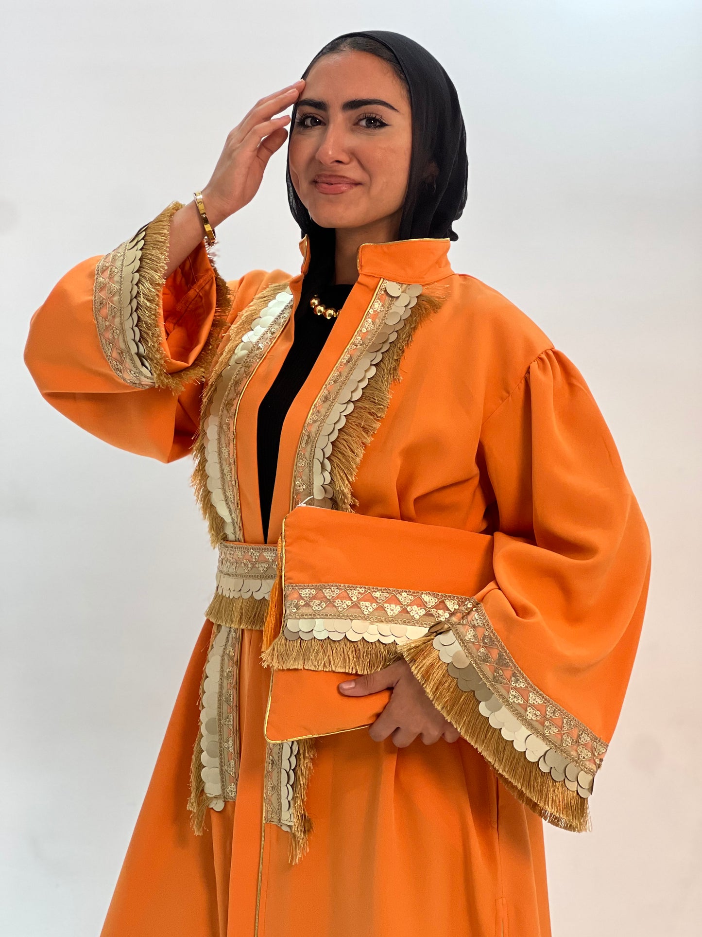 Orange Gold kaftan