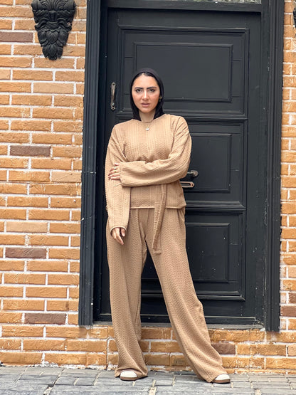 The Urban Knitwear set for Summer (Camel Beige)