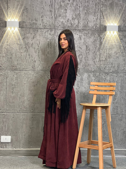 Turkish Velvet Maroon kaftan