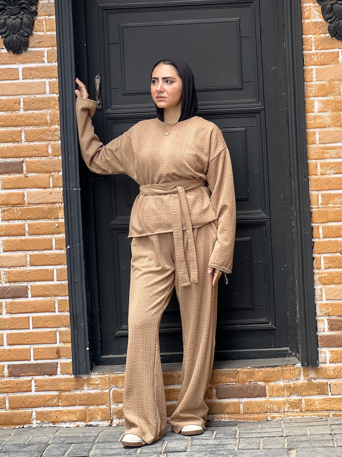 The Urban Knitwear set for Summer (Camel Beige)