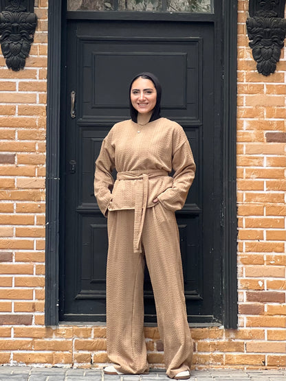 The Urban Knitwear set for Summer (Camel Beige)