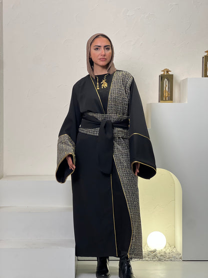 Half and Half black kaftan