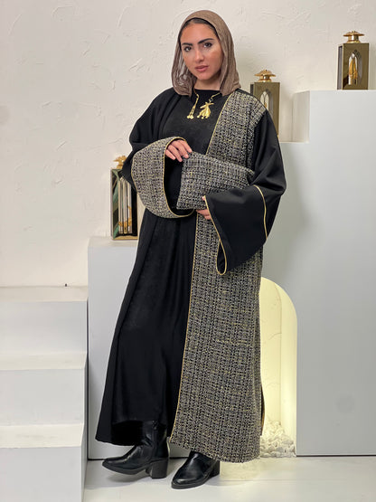 Half and Half black kaftan