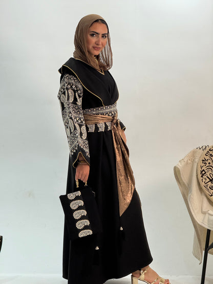 Luxury Midnight kaftan (Black)