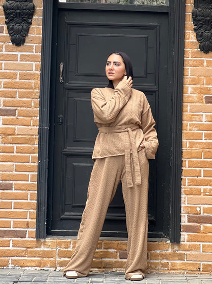 The Urban Knitwear set for Summer (Camel Beige)