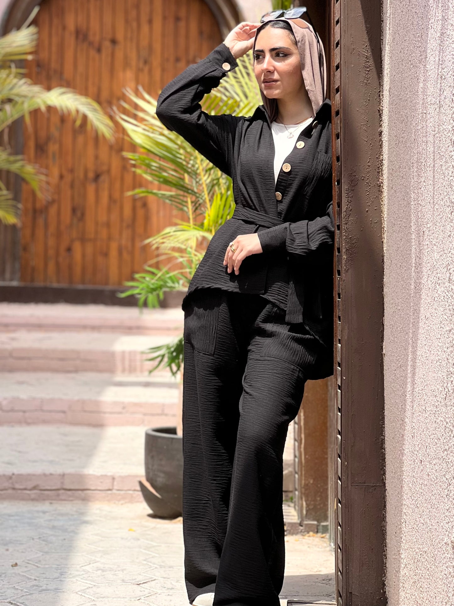 Fräulein linen set (Black)