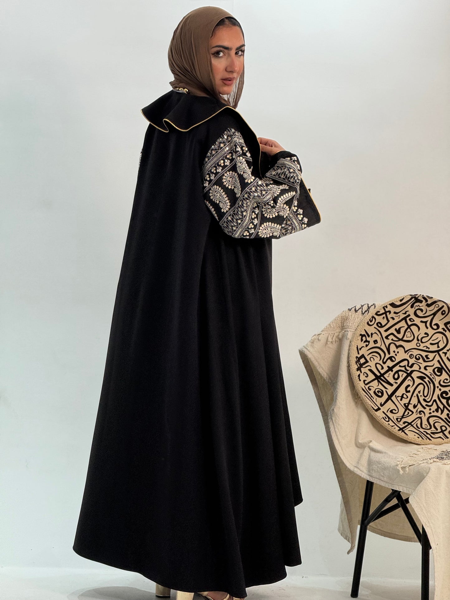 Luxury Midnight kaftan (Black)