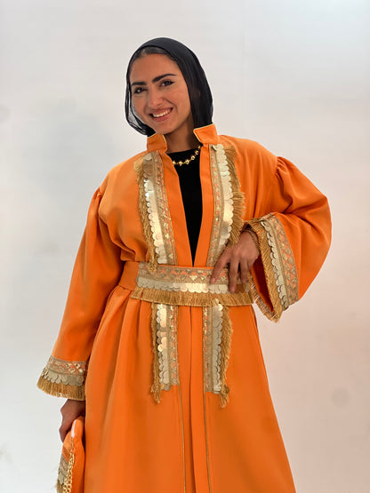 Orange Gold kaftan