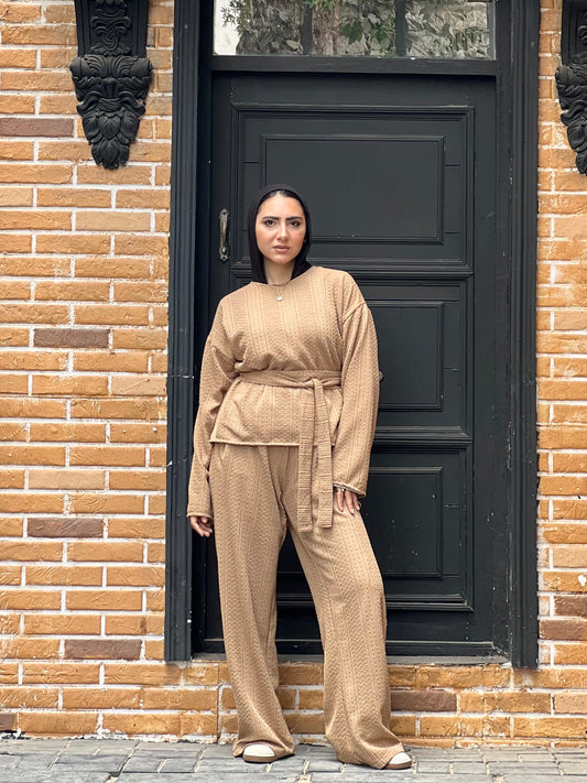 The Urban Knitwear set for Summer (Camel Beige)