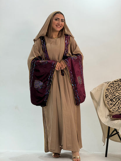 The Velvet Majesty kaftan (cafe maroon)