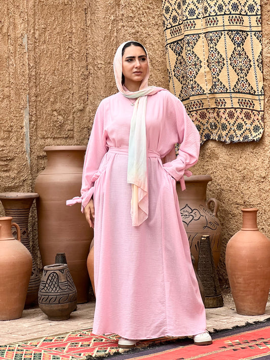 Fräulein Linen dress (pink)