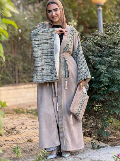 Mocha Shimmery kaftan