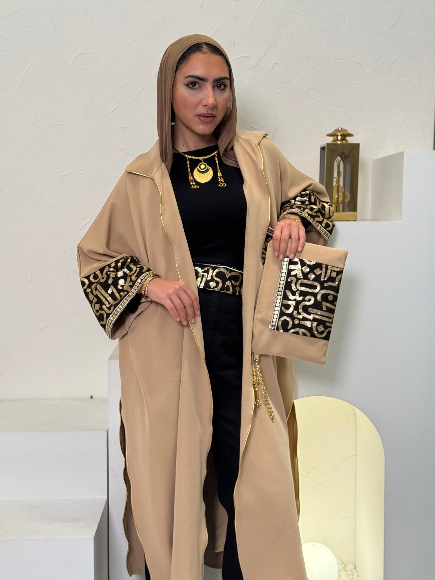 Sand Calligraphy Kaftan