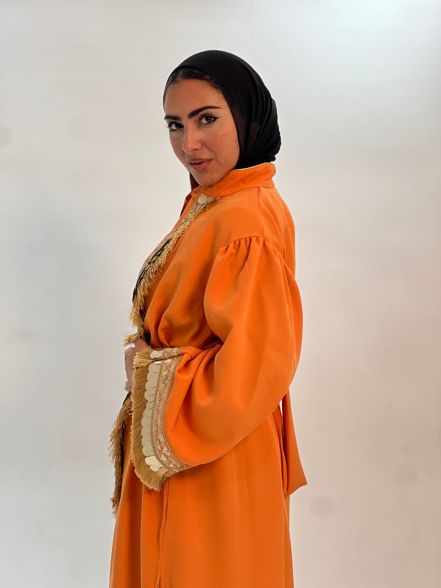 Orange Gold kaftan
