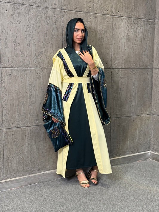 Emerald Golden Kaftan