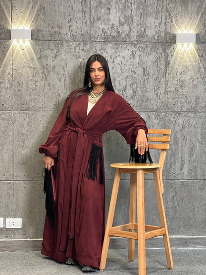 Turkish Velvet Maroon kaftan