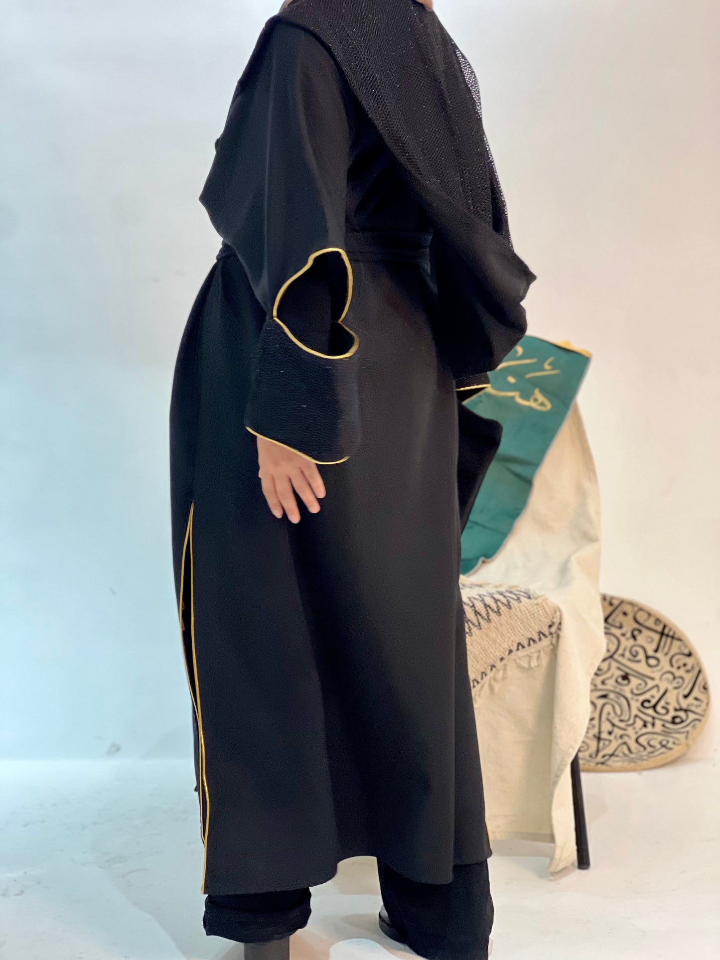 Pure Black Kaftan