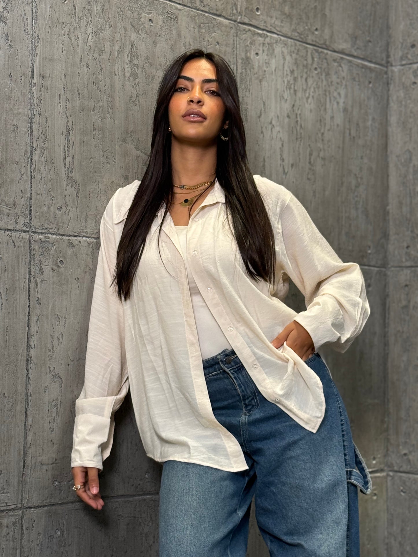 Beyond Basic Chemise in light Beige