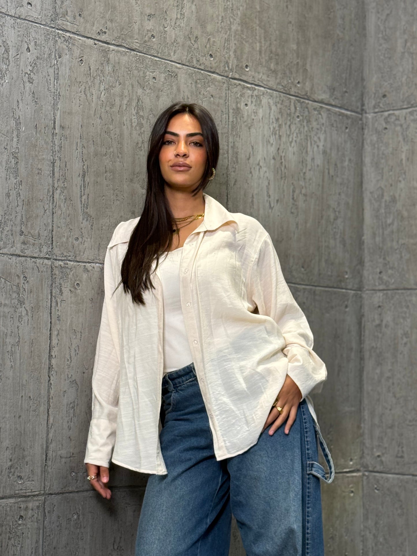 Beyond Basic Chemise in light Beige