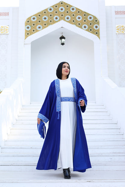 Islamic Calligraphy Blue Kaftan