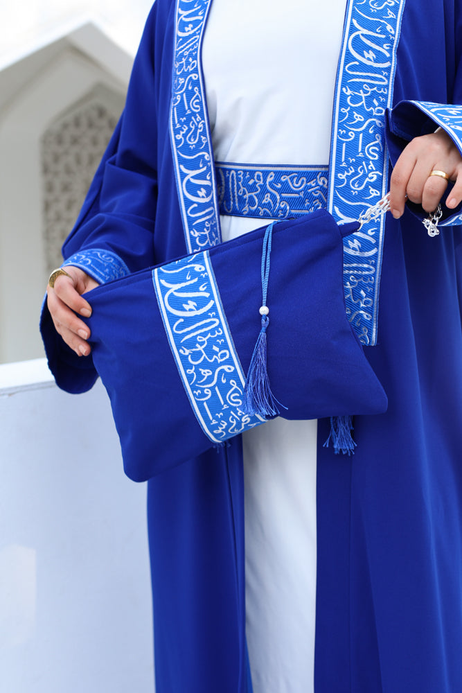 Islamic Calligraphy Blue Kaftan